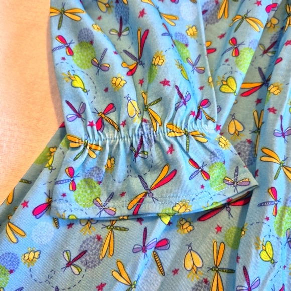 Wellie Wishers from American Girl, girls size 7 dragon fly long sleeve nightgown - Picture 2 of 6